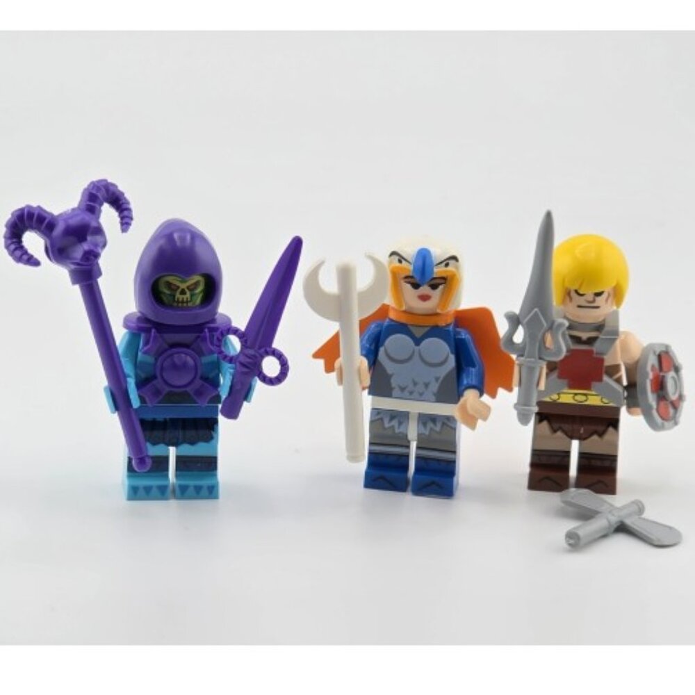 He-Man Minifigure Skeletor Figure Sorceress Figure Masters of the Universe SET